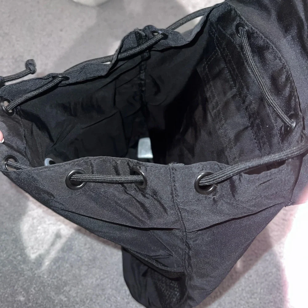 PINK Victoria Secret Black Drawstring Backpack